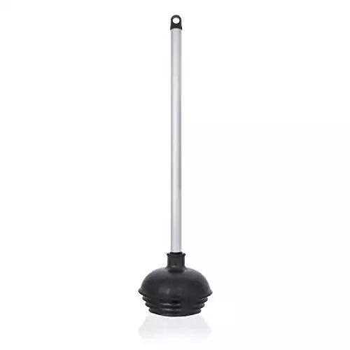 Neiko Toilet Plunger with Patented All-Angle Design - Heavy Duty - Aluminum Handle