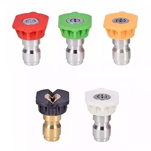 Twinkle Star Pressure Washer Spray Nozzle Tips - Multiple Degrees - 1/4 in. (2.5 GMP)
